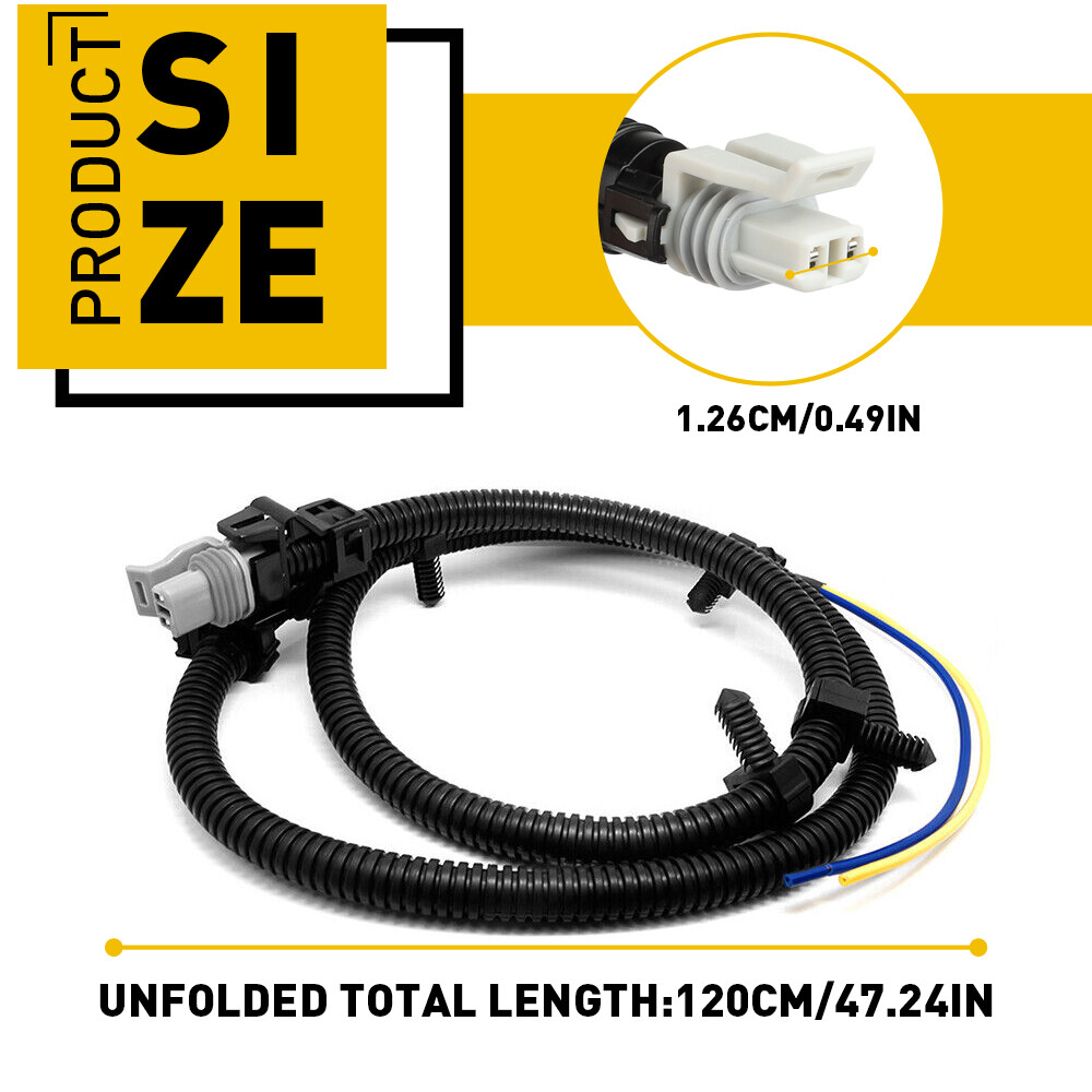 2PCS ABS WHEEL SPEED SENSOR WIRE HARNESS FRONT LEFT/RIGHT FOR 00-15 CHEVY IMPALA
