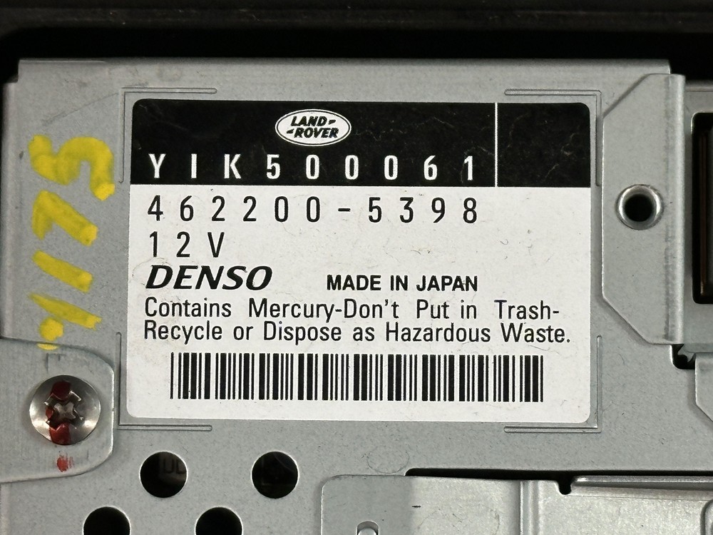 05-09 RANGE ROVER NAVIGATION DISPLAY SCREEN ID YIK500061