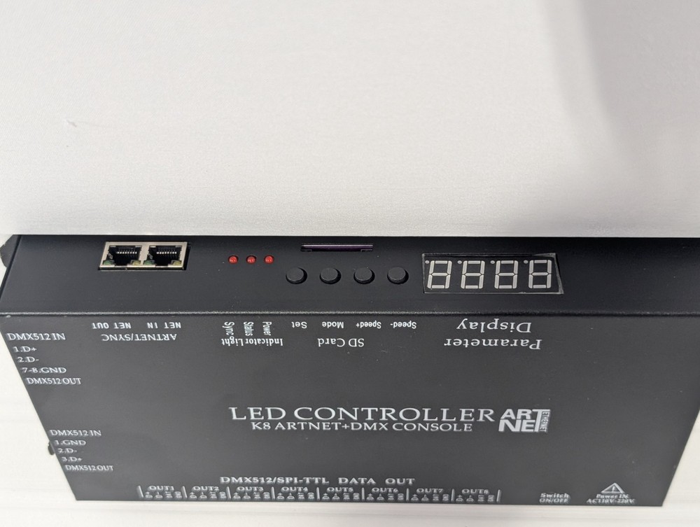 DMX512 Decoder LED Controller Dimmer RGB Stage Lighting Control Driver 4 Channel