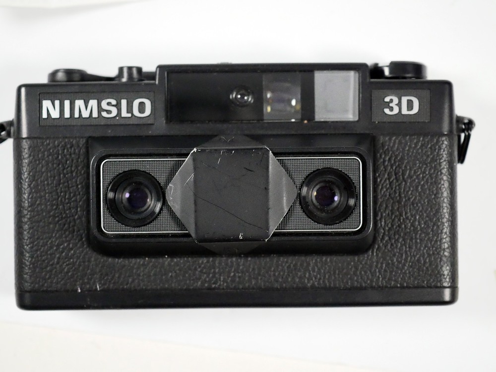 NIMSLO TECO 3D film camera modified for full frame - NOT WORKING missing bat cap