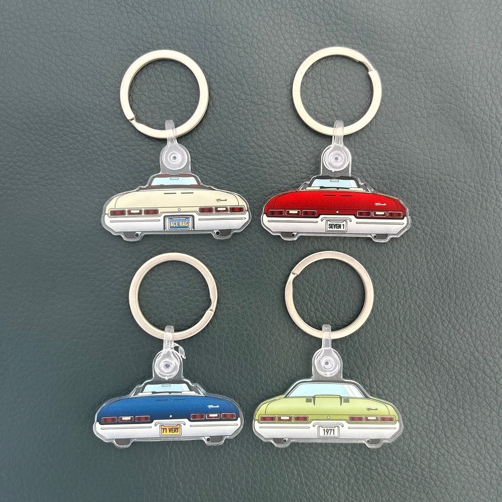 1971 Chevy Impala Acrylic Keychain Donk