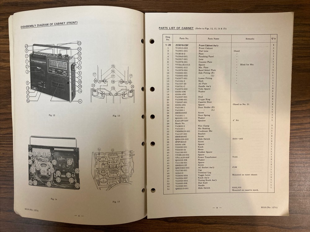 Original JVC Model 9310 Service Manual