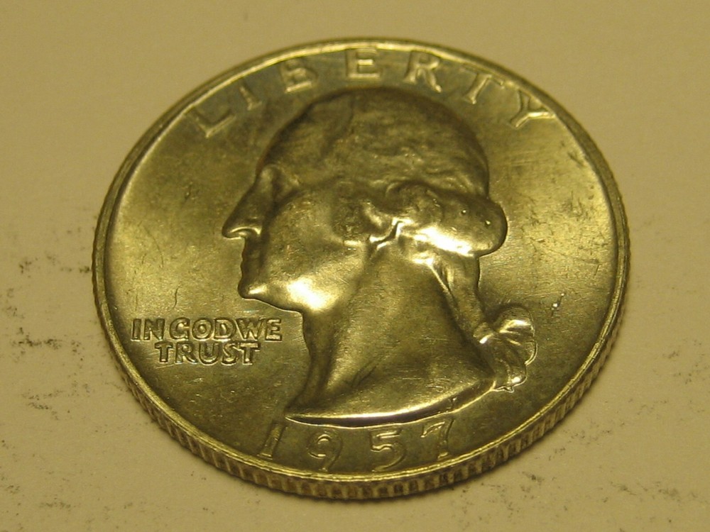 1957-D Washington Head Quarter GEM BU   ^^^^^^