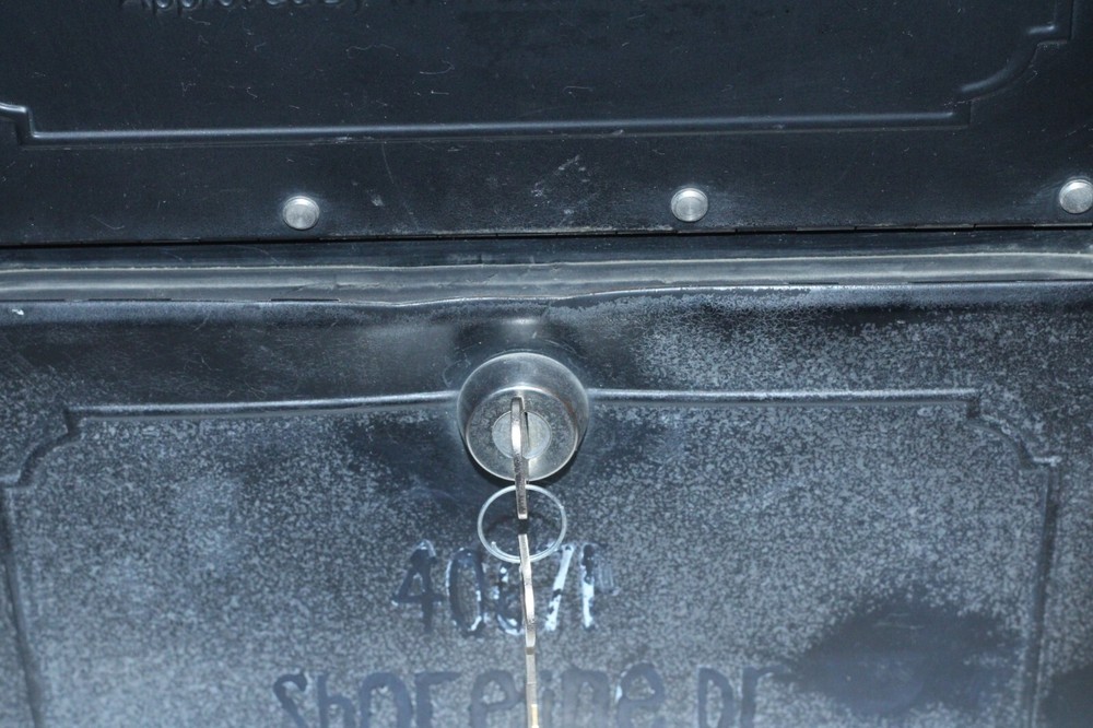 Mailcase Black Locking Mailbox See Pics/Description