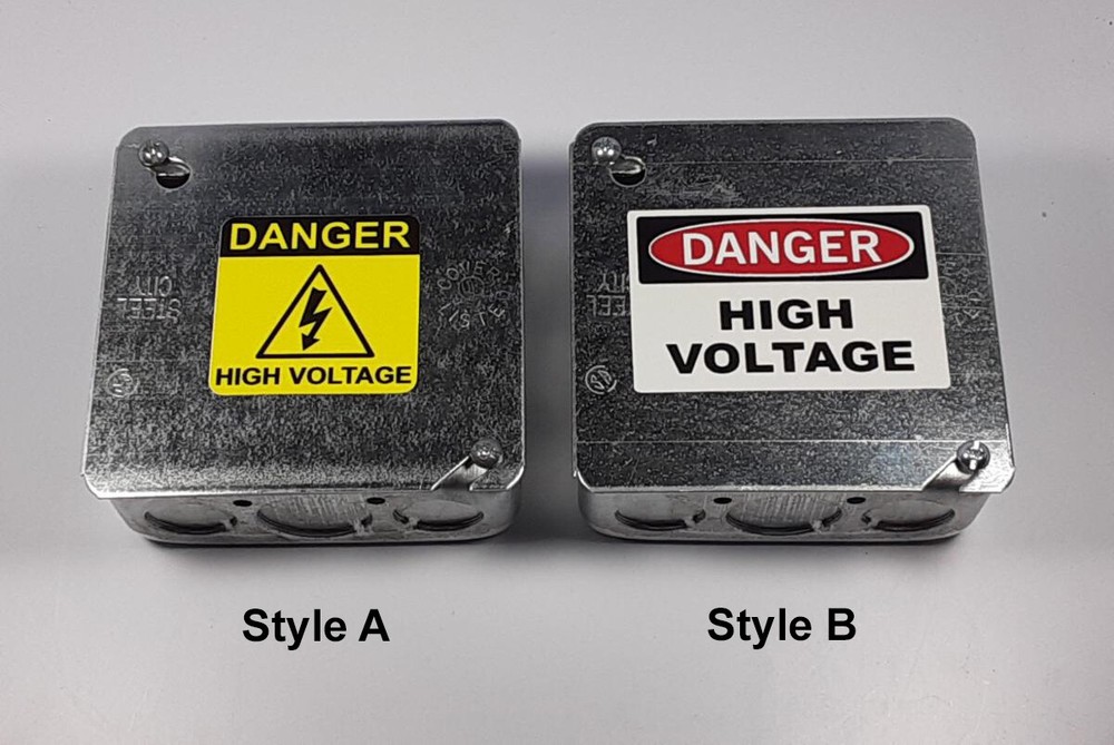 Secret "High Voltage" Electrical Box Diversion Safe 3-Way Mounting NEW!