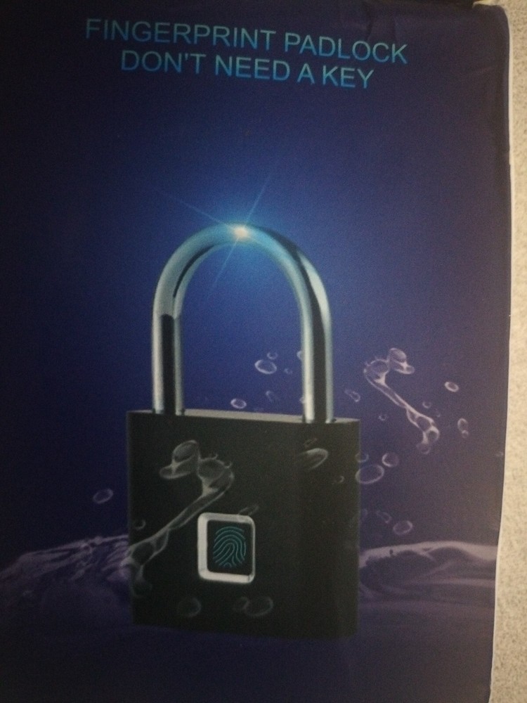 Fingerprint Lock Padlock *USB Charge/Input Screen Pad