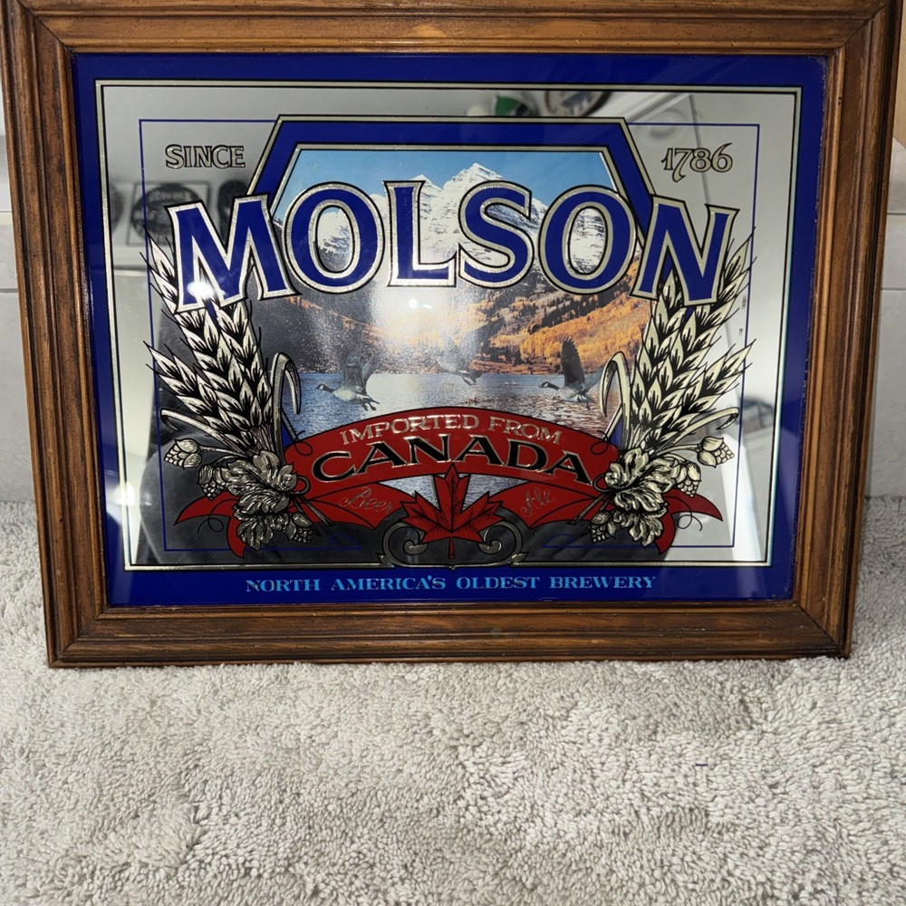 Molson Canadian Bar Mirror 20”x16”