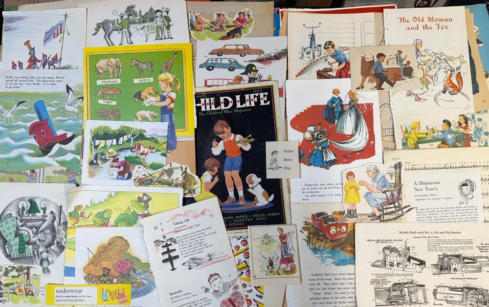 Vintage Childrens Junk Journal Kit