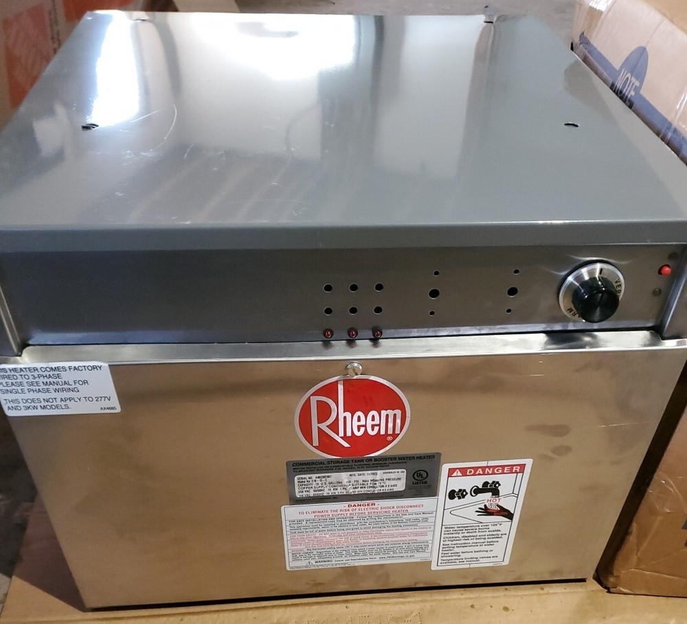 READ Rheem 10 Gal 15KW Commercial Electric Water Heater 208V-480V RUUD E10-15-G.