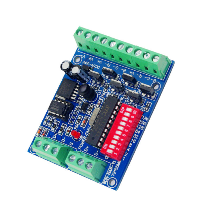 1PCS DMX512 Decoder 6CH Channel RGBW Controller LED stage lighting CMOS Output