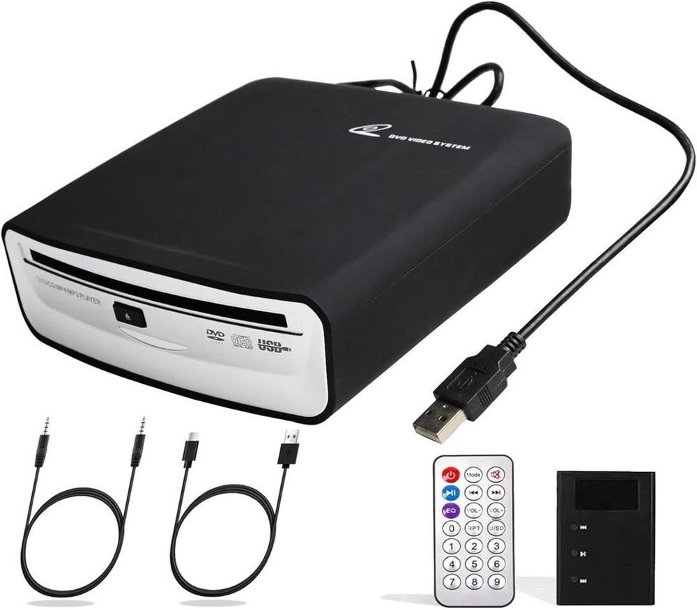 Portable Universal CD Player for Car with USB