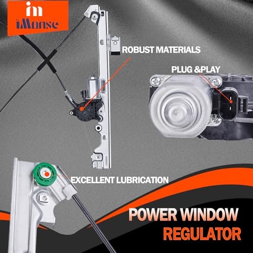 Front Passenger Right Side Power Window Regulator with Motor Front Right