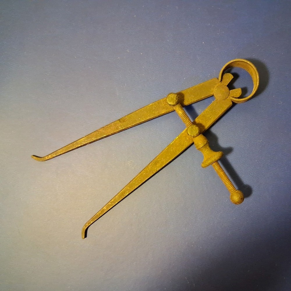 4”INCH DIVIDER COMPASS CALIPER vintage/Antique