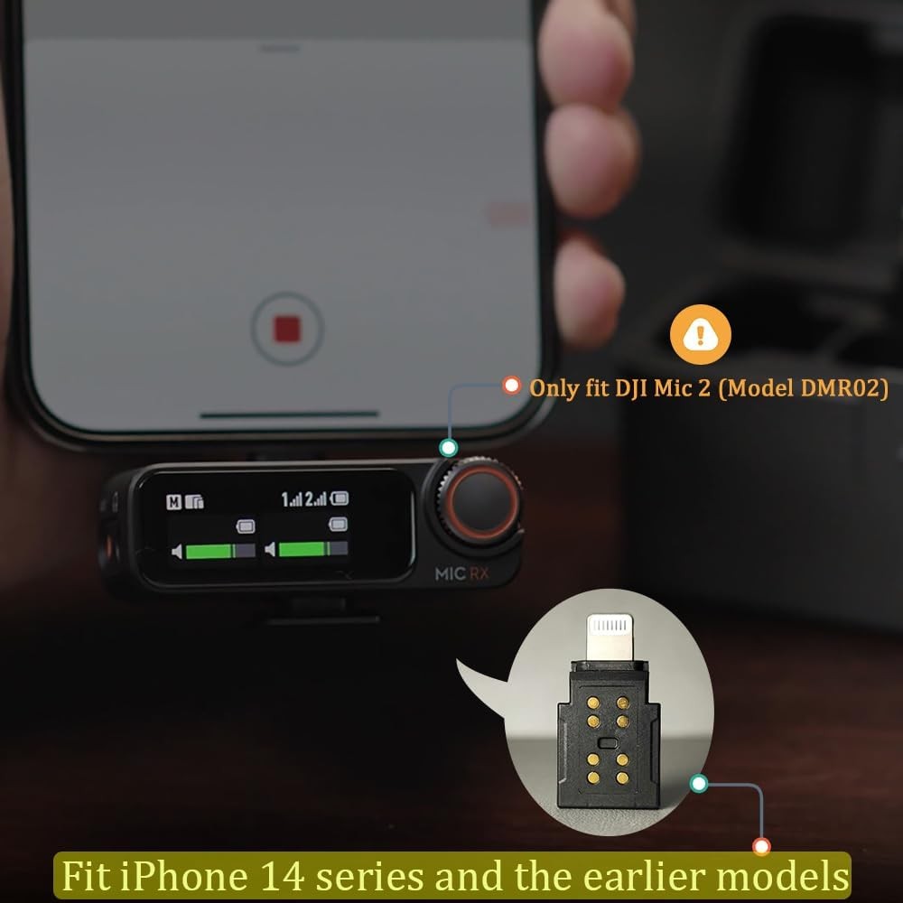 Original Mobile Phone Adapter for DJI Mic 2 Lightning Adapter, 2