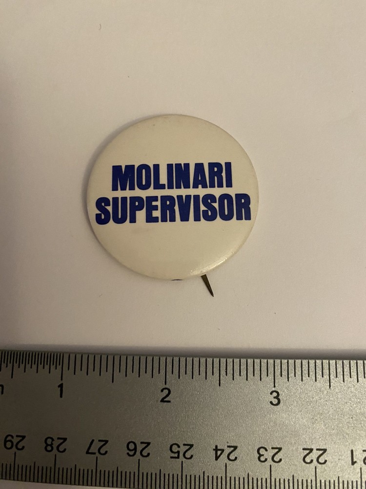 Molinari Supervisor Pin Back Button P150