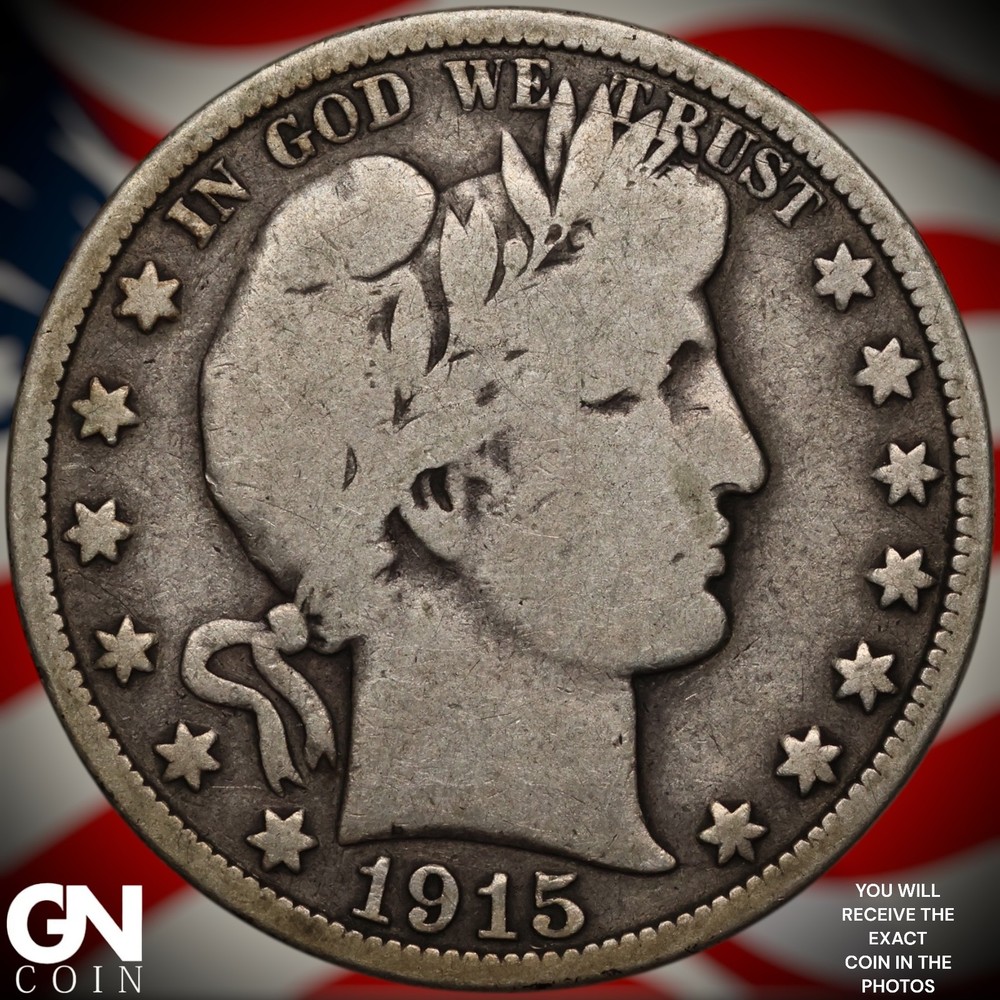 1915 D Barber Half Dollar A3149