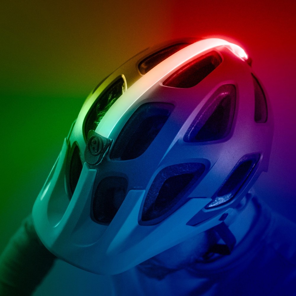 HelmetBrightz LED Bike Helmet Light, Flash & Constant Modes, Color Select