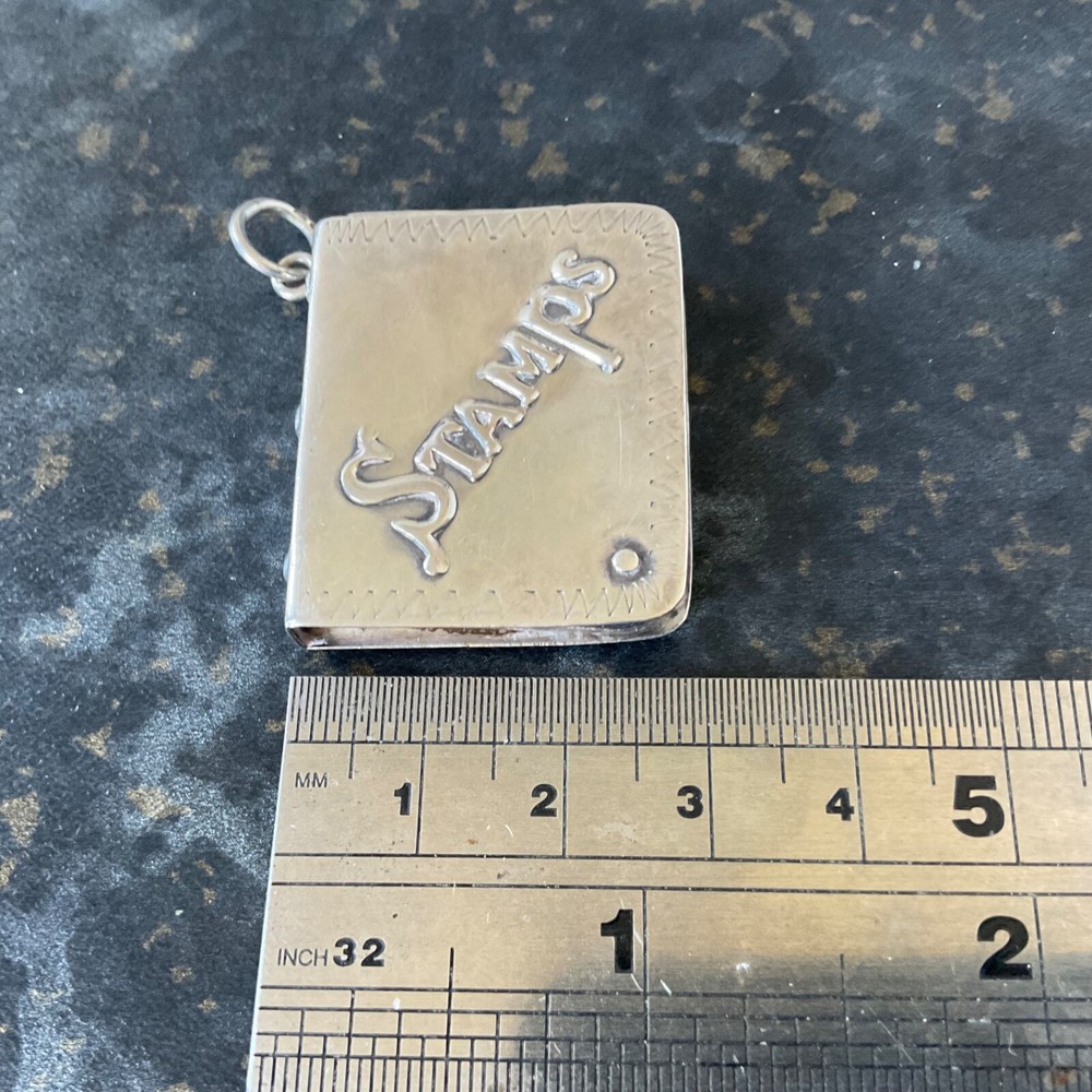 Sterling Silver Stamp Book / Box - Case - Holder