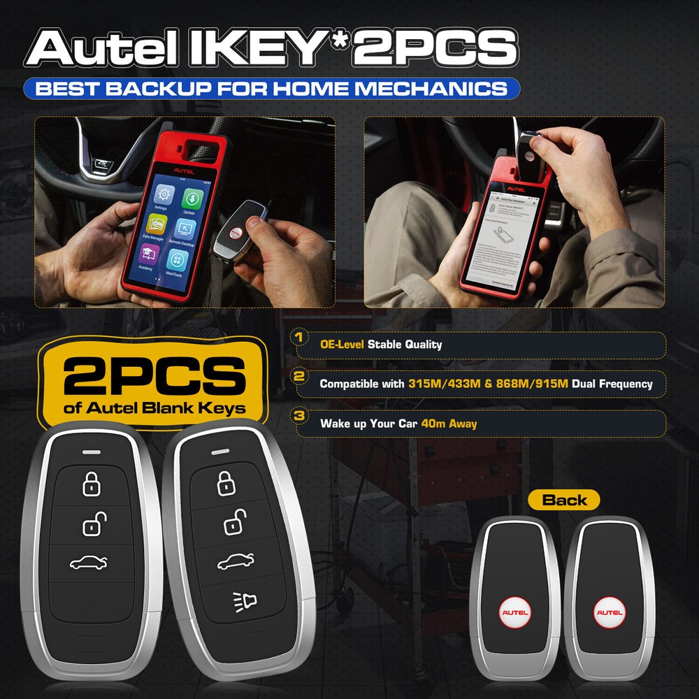 2025 Autel MaxiIM KM100 KM100E Key Fob Programming Tool Programmer Immobilizer