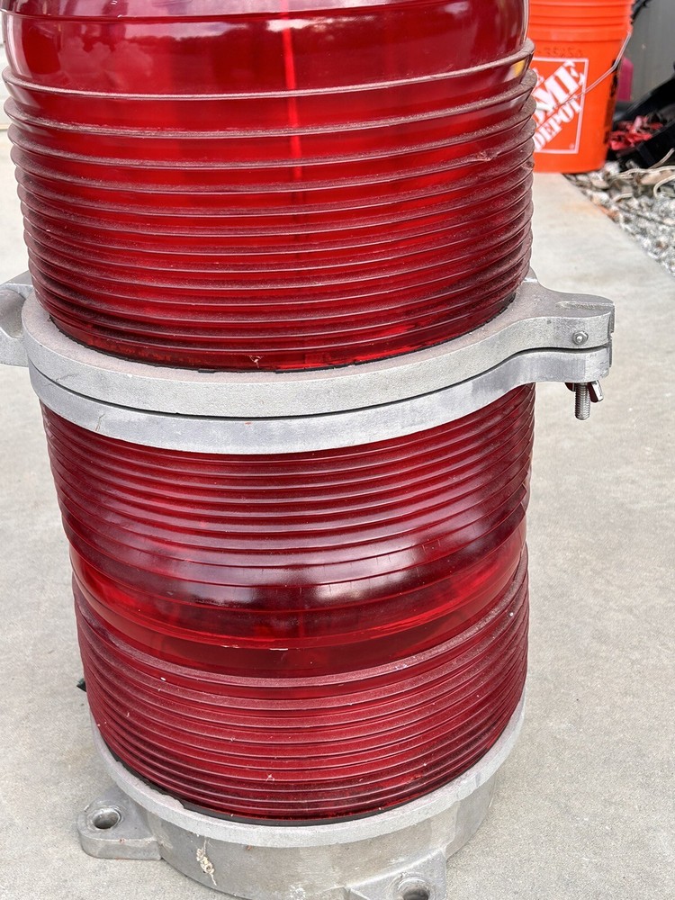 Vintage Glass, Dock Light, Ship Beacon, Can Ship Freight