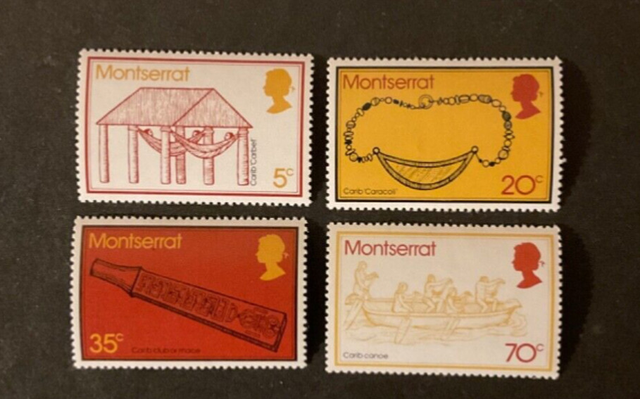 Montserrat Scott #319-22 never hinged