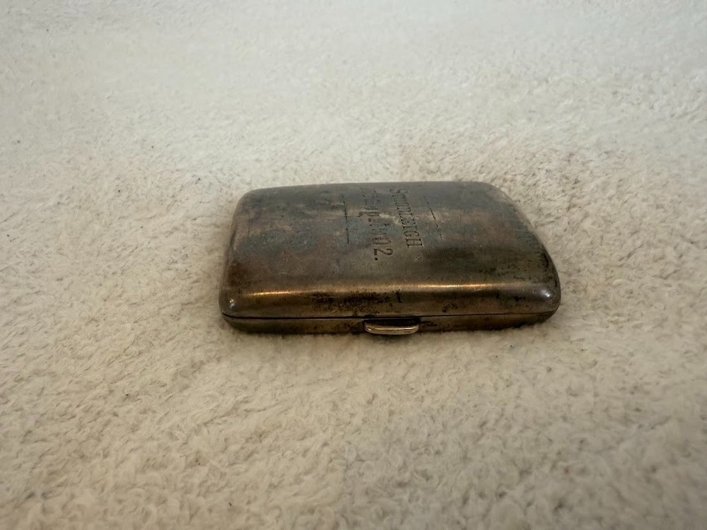 Antique 1883 J.Dixon and Sons Birmingham Solid Silver Cigarette Case, 94 gram