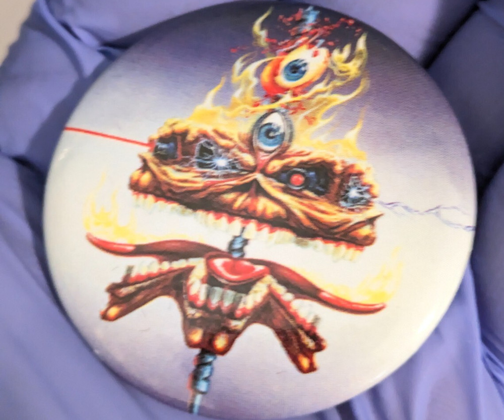 Iron Maiden Tour Badge Button Pin