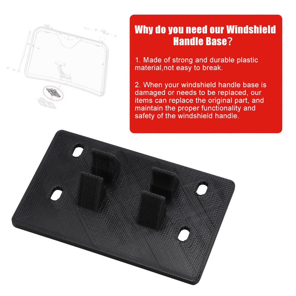 US Windshield Handle Base Glass Tip-Out Windshield #5454227 For Polaris WNDSLD