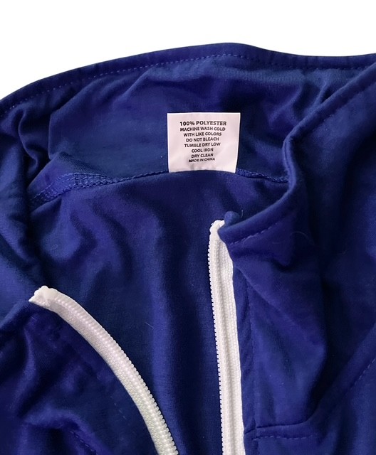 LA Dodgers Quarter Zip Pullover Jacket Blue MLB Coca Cola Patch Adult XL