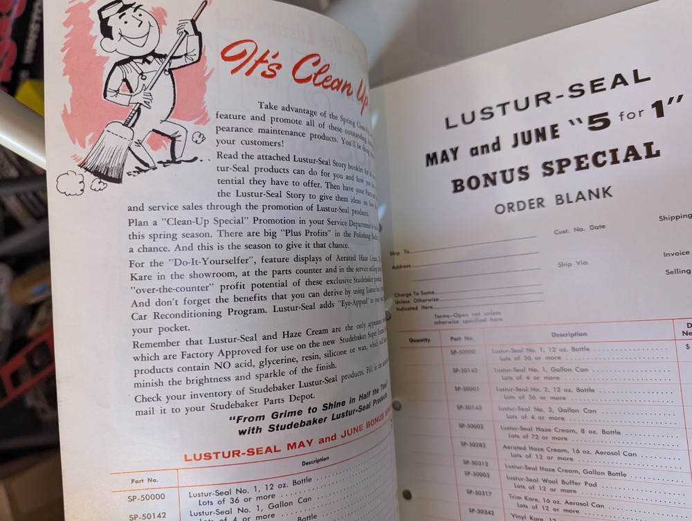 Studebaker Accessory Lustur-Seal Flyer