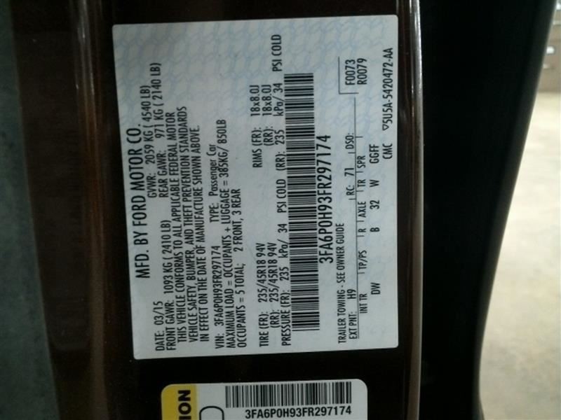 FUSION 2015 High Mounted Stop Light 104669320