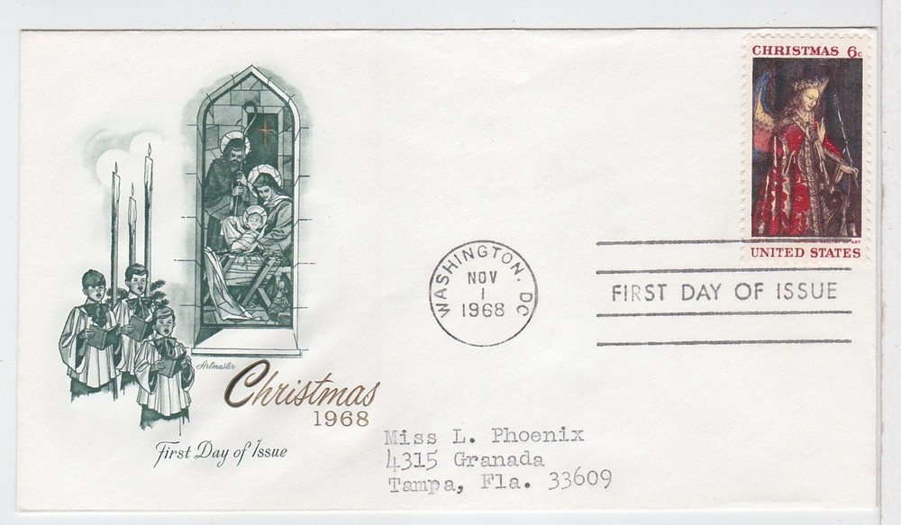 TurtlesTradingPost- Christmas 1968 #1463 FDC Artmaster Cachet