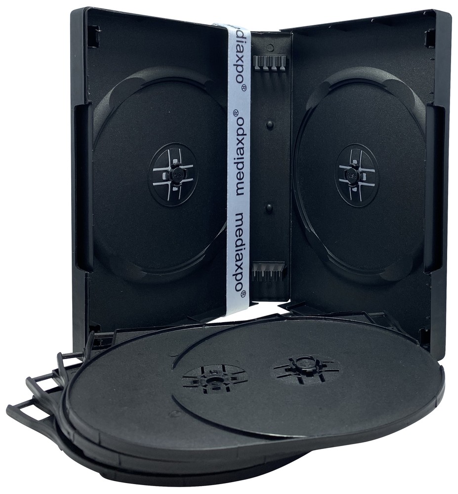 Black 10 Disc DVD Cases Lot