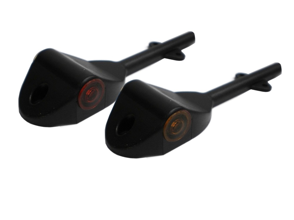 TWO - Low Profile LED Amber and Red Fender Marker Light Trailer RV Camper