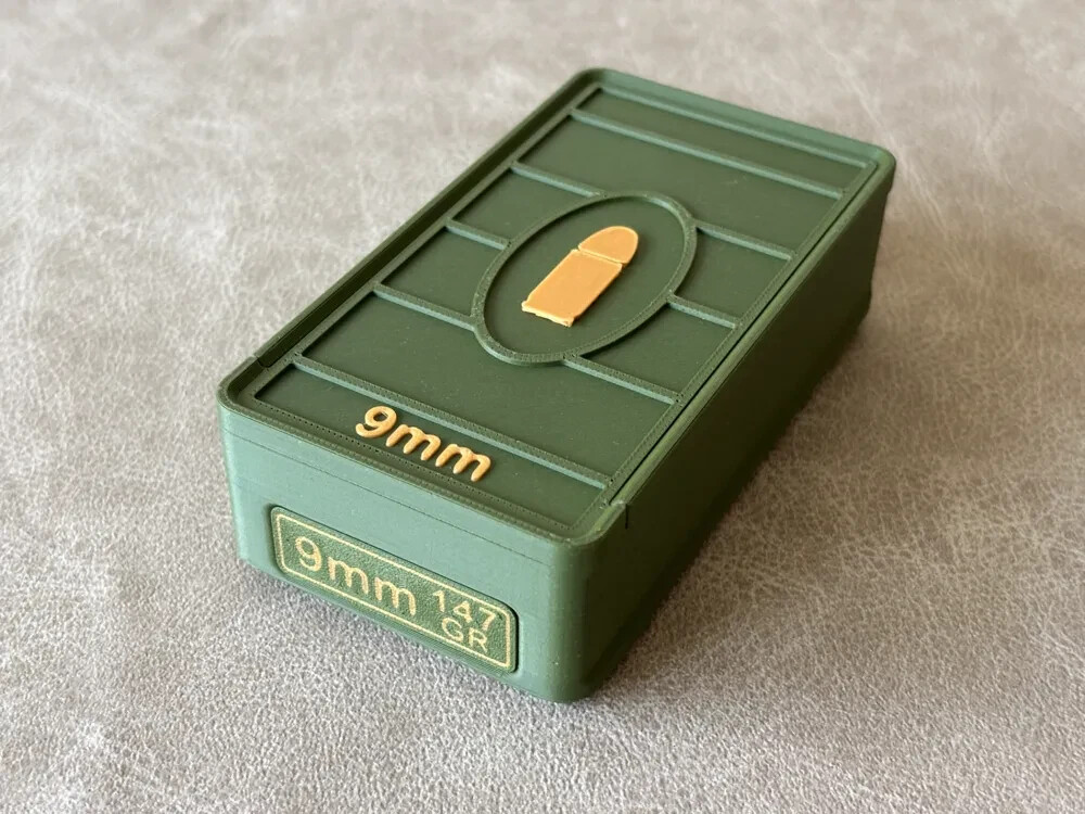 Ammo Storage Box 9mm 50 Rounds