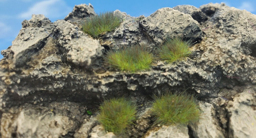 Self Adhesive Static Grass Tufts- Miniature Scenery/Terrain- Marsh Green- 4mm