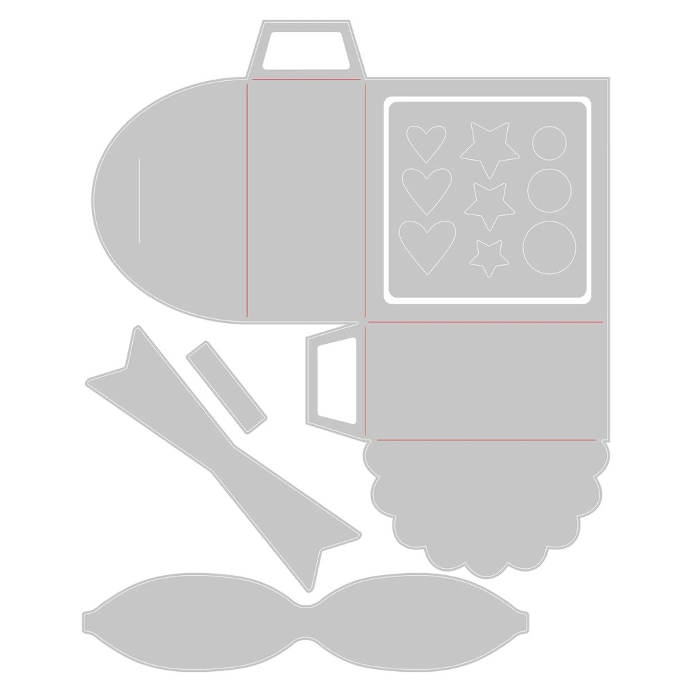 Sizzix "Treat Box" by Jennifer Ogborn Thinlits Dies 666488 MSRP $20