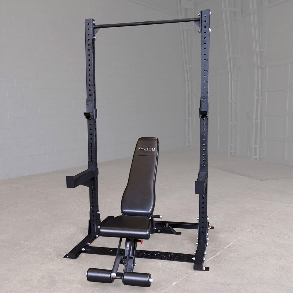 Body-Solid Pro ClubLine Half Rack with Adjustable Bench