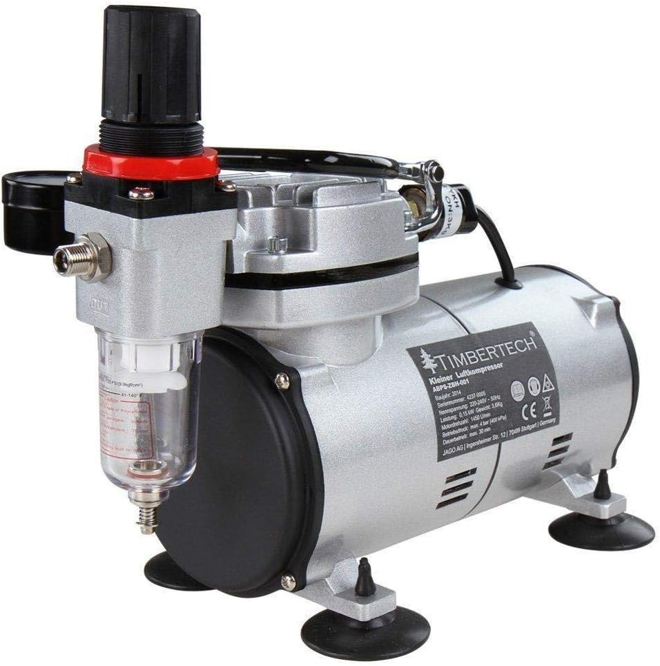 Airbrush Kit with Compressor Ultra 220V Silver Gun