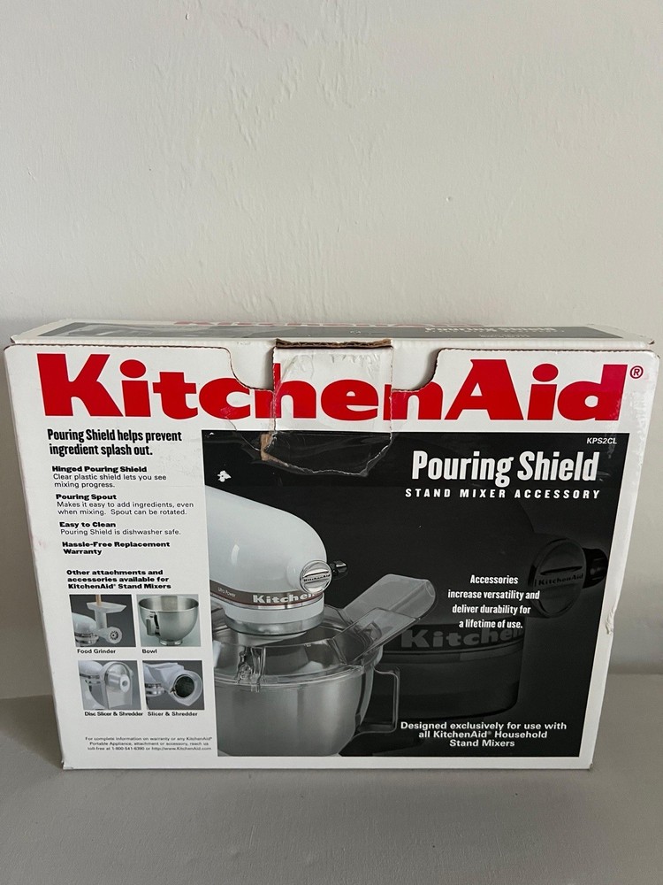 KitchenAid KPS2CL 2-Piece Pouring Shield Clear Stand Mixer Cover