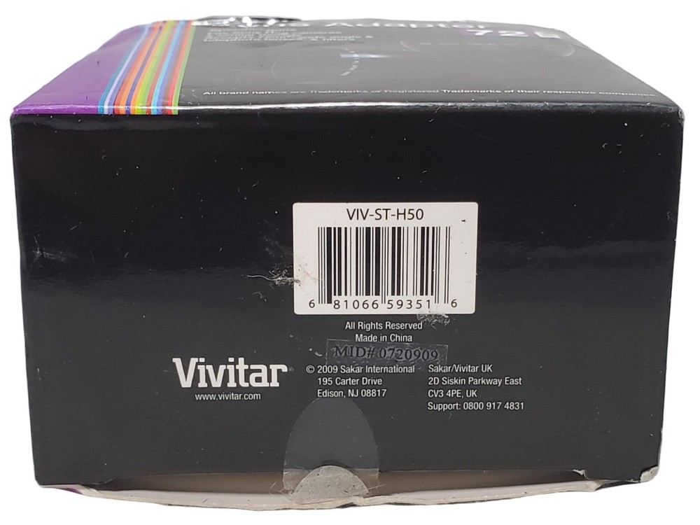 Vivitar Conversion Lens Adapter For Sony H50 Cameras