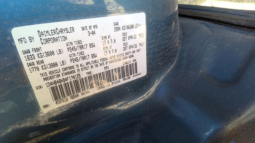 Used Windshield Wiper Linkage fits: 2004 Dodge Durango Grade A