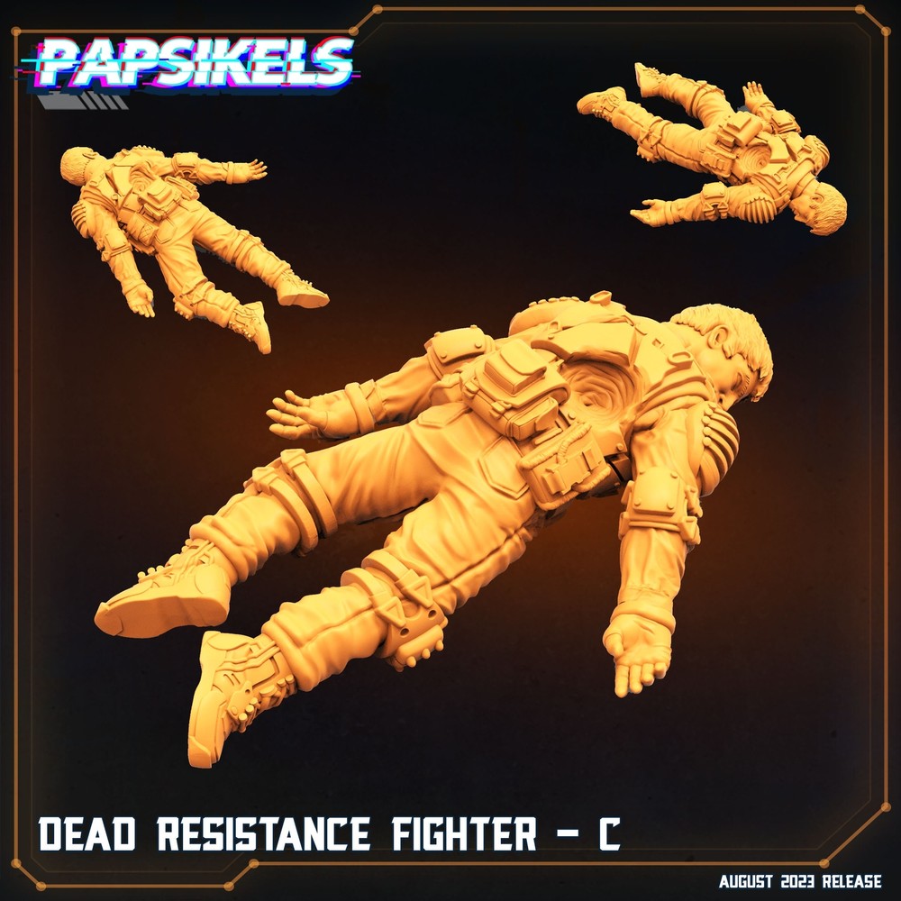 Dead Resistance Fighter - C | DnD Miniatures | Tabletop Gaming | Tabletop