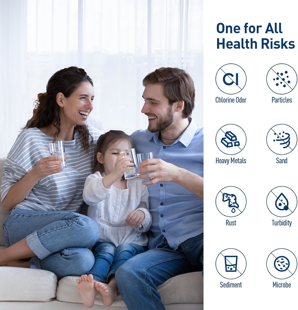 MIWF6200 Water Filter for Sharp Thor Kitchen Zline Midea Refrigerators 1 Pack