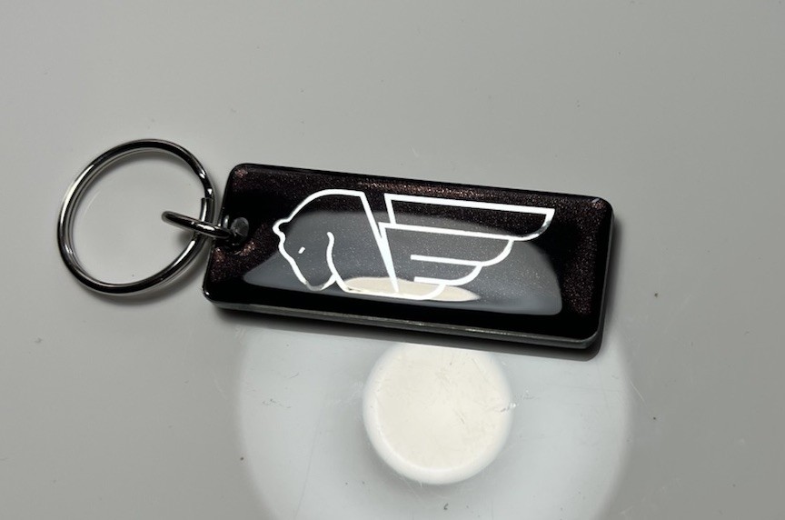 Buell Blast Firebolt XB Lightning Motorcycle Key Chain Black Silver