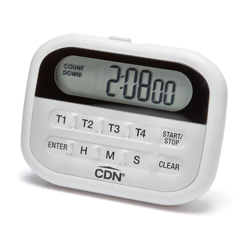 CDN PT2 Programmable Digital Timer and Clock w/ Pocket Clip