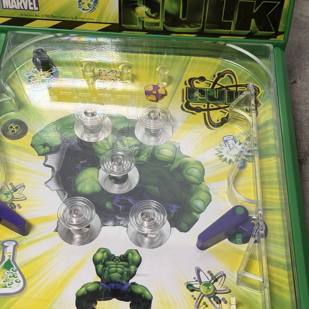 2003 MARVEL THE INCREDIBLE HULK ELECTRONIC PINBALL MACHINE RARE