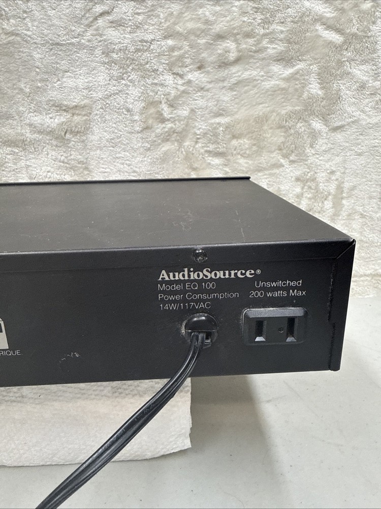Audiosource EQ 100 Graphic Equalizer and Spectrum Analyzer UnTested