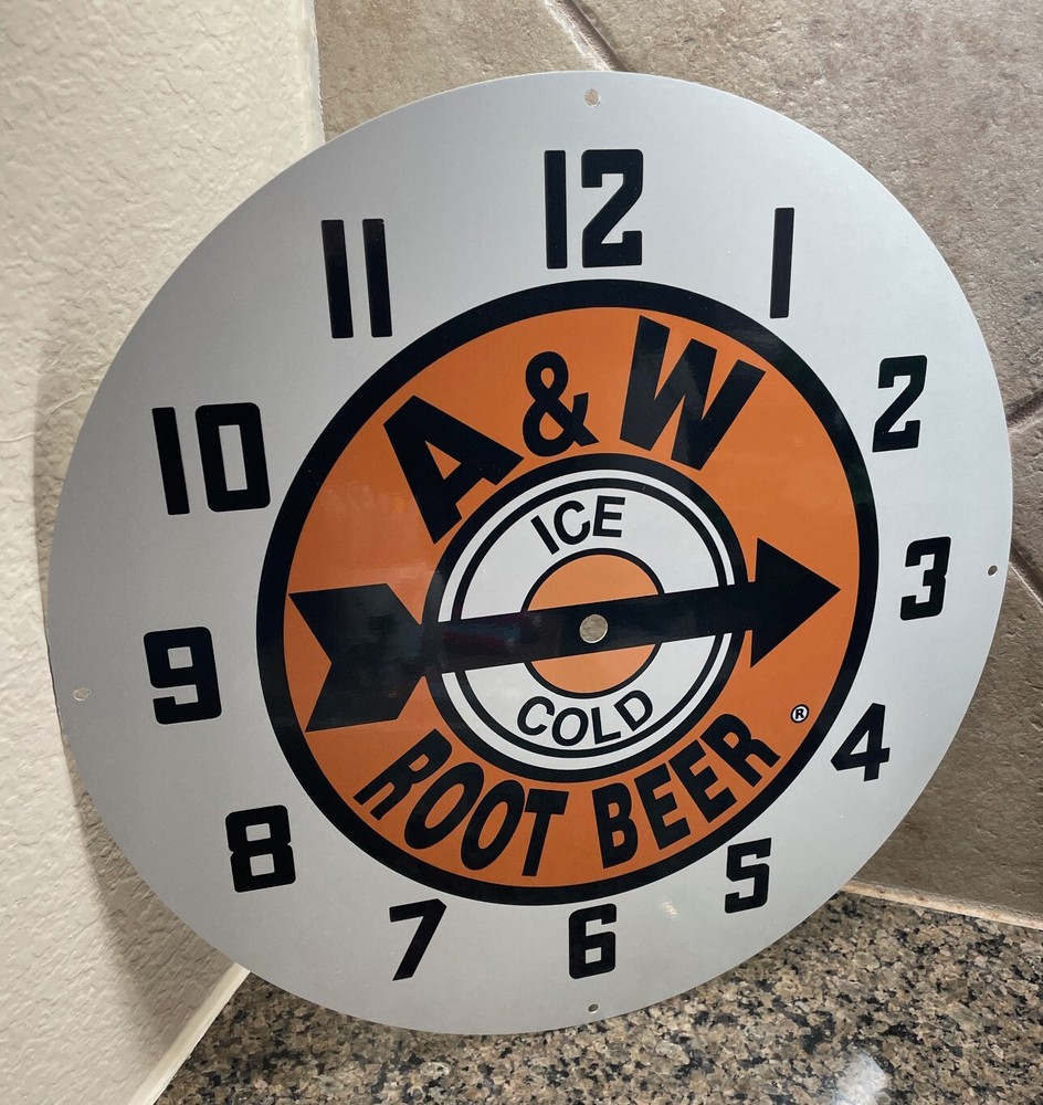 A&W Root Beer clock face for NPI neon clock dial