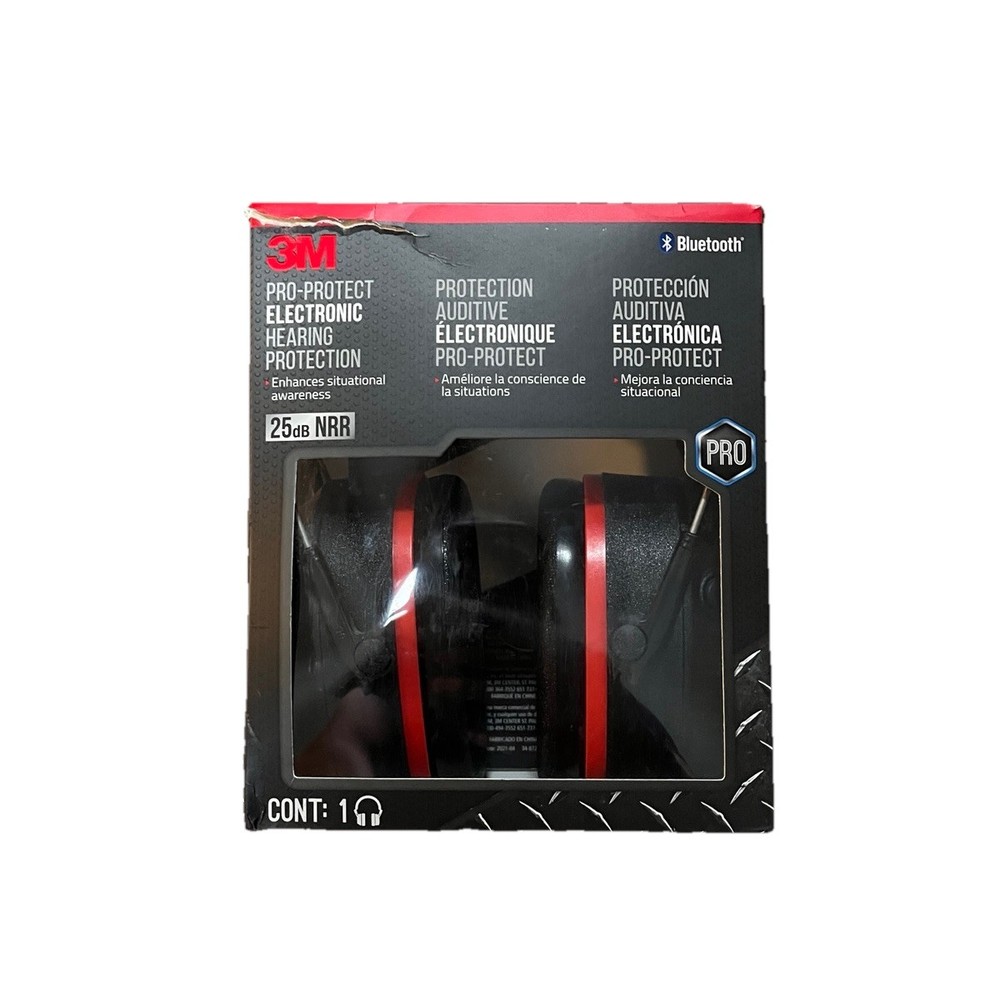 3M Pro‑Protect + Gel Cushions Bluetooth Electronic Hearing Protector – NRR 26 dB